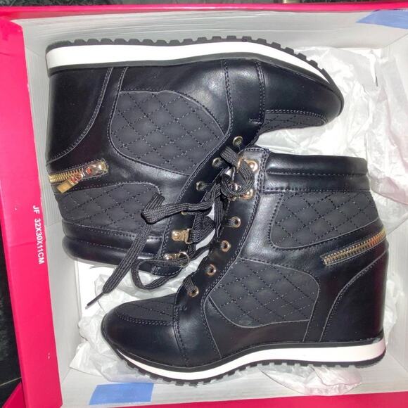 Sneaker Wedge Booties - Picture 1 of 3